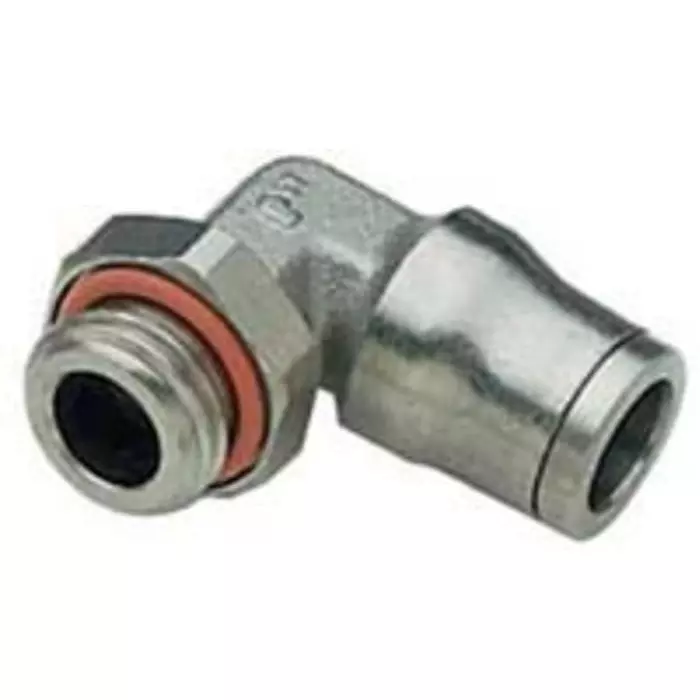 Legris LF3600 Series Elbow Threaded Adaptor G 1/8 Male to Push In 8 mm Threaded-to-Tube Connection Style, 3699 08 10 (Pack of 5 Pcs)