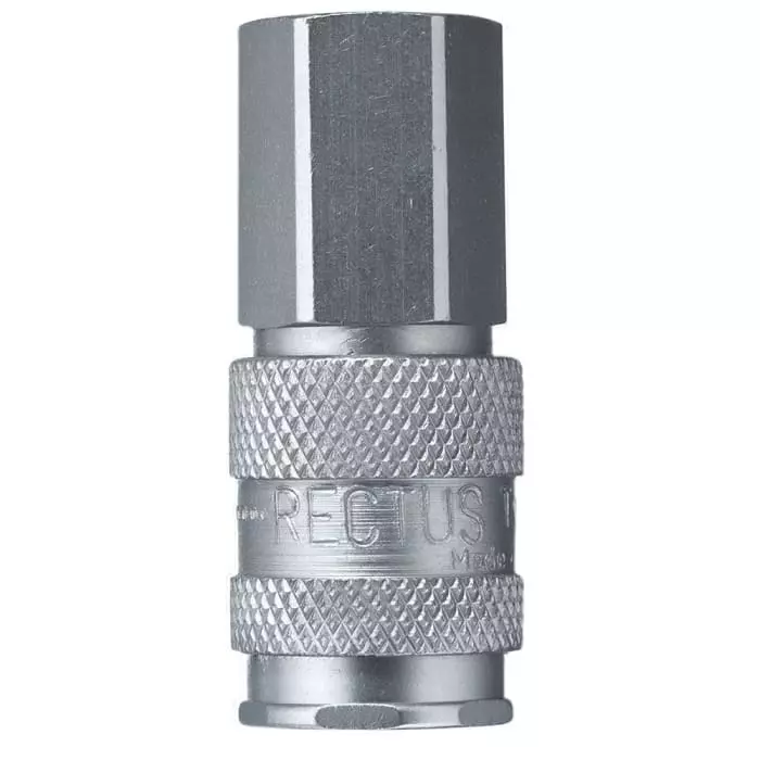 Legris Nickel Plated Brass Female Pneumatic Quick Connect Coupling, 1/2 in Female 23 mm Female Thread, 23KAIW21MPN
