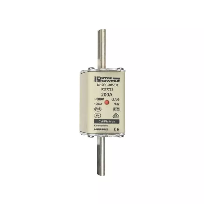 Mersen NH Fuse 200 A 500 V AC NH2, NH2GG50V200