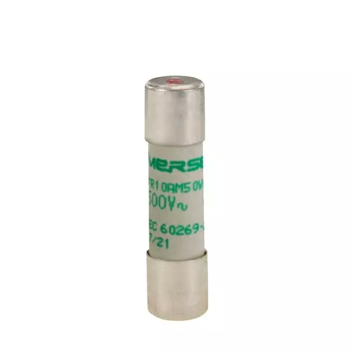 Mersen Slow-Blow Ceramic Cartridge Fuse 16 A 500 V AC 10x38 mm, FR10AM50V16I (Pack of 10 Pcs)