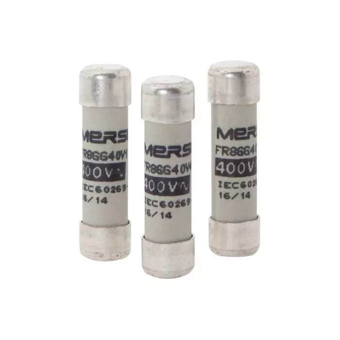 Mersen Slow-Blow Ceramic Cartridge Fuse 4 A 400 V AC 8.5x31.5 mm, FR8GG40V4I (Pack of 10 Pcs)