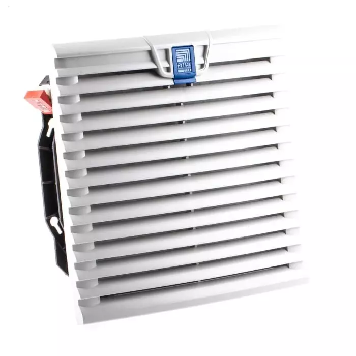 Rittal SK Series Filter Fan 230 V AC AC Operation 205m³/h Filtered 230m³/h Unimpeded IP54 255x255mm, 3241100