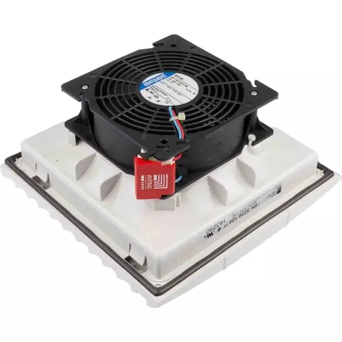 Rittal SK Series Filter Fan 24 V DC DC Operation 100m³/h Filtered 105m³/h Unimpeded IP54 204x204mm, 3239124