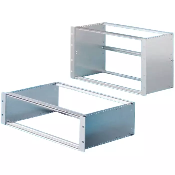 Rittal Ripac ECO Series 3U Aluminium Steel Zinc Rack Mount Chassis 84HP 235mm Depth, 3688115
