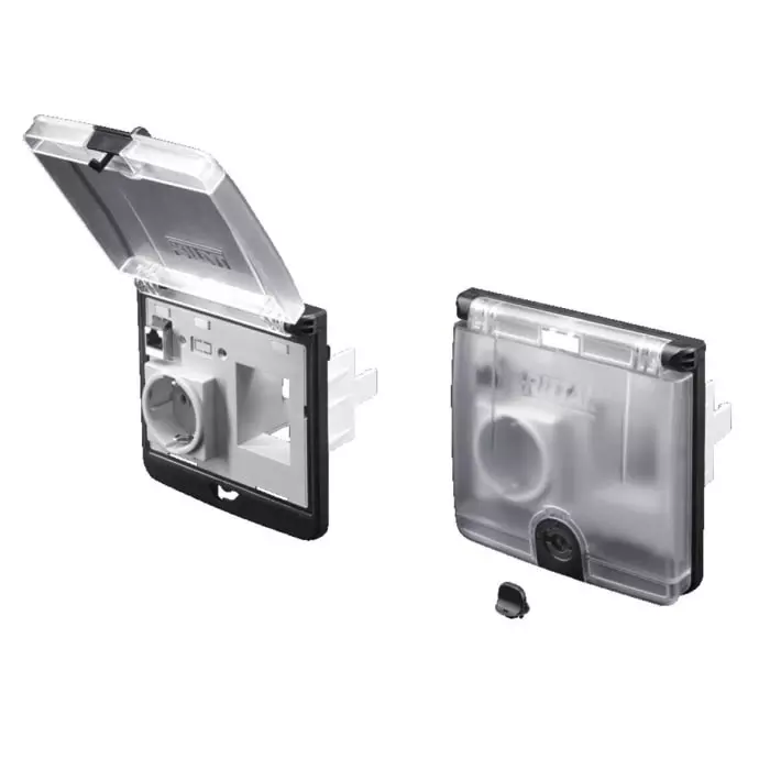 Rittal Polycarbonate Mounting Frame for Use with Interfaces and Sockets, 2482600