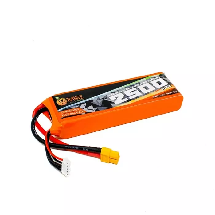Orange 14.8V 2500 mAh 25C 4S Lithium Polymer Battery Pack