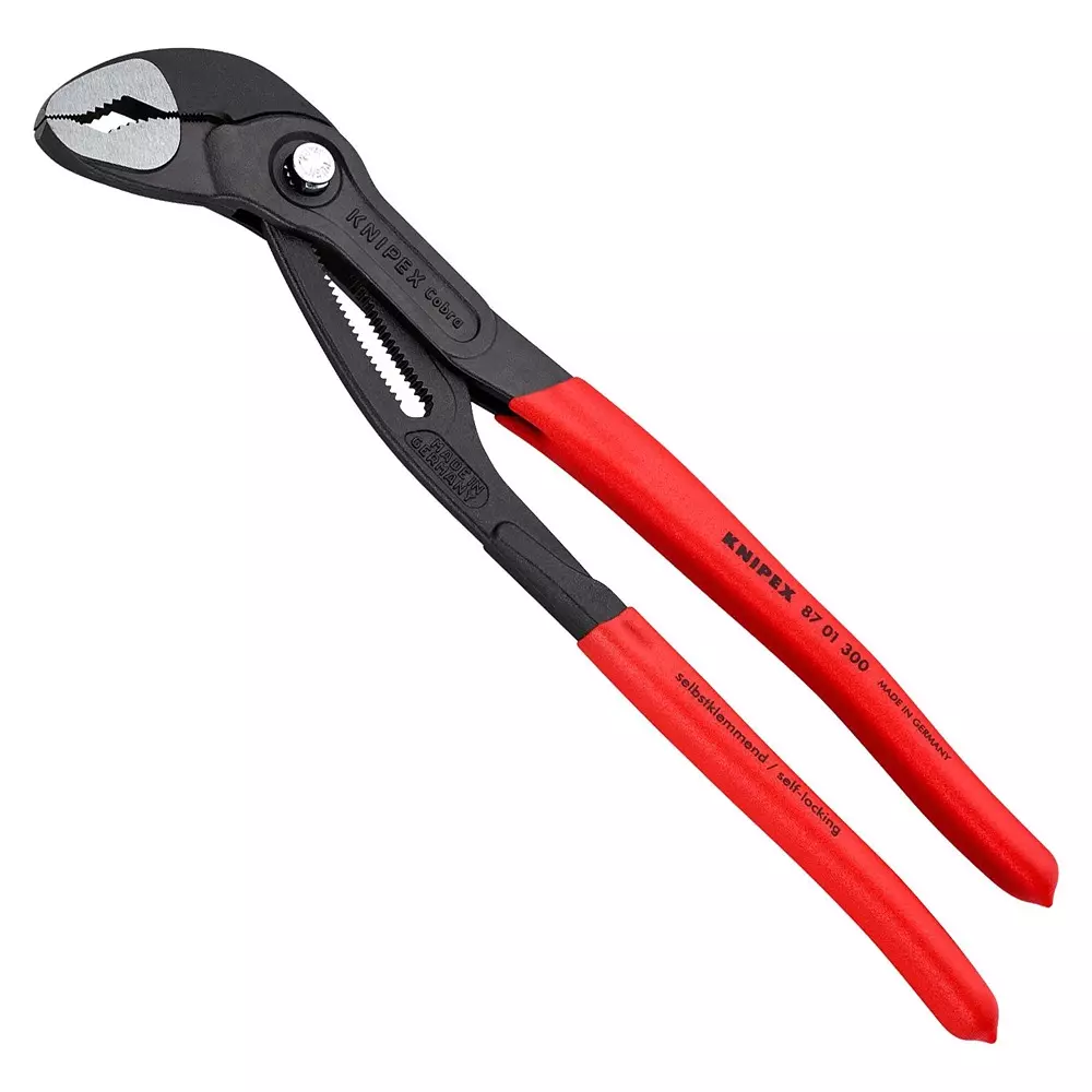 KNIPEX Plier, Water Pump, 1.75" Jaw, 10" L, 87 01 300 Sba