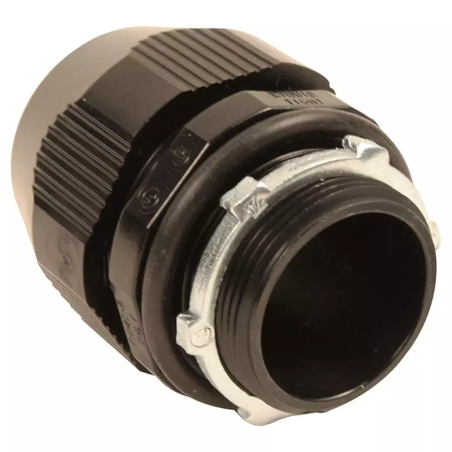 ABB - THOMAS & BETTS Conduit Fitting, Str, Thermoplastic, Black, 38.1Mm, Lt150P