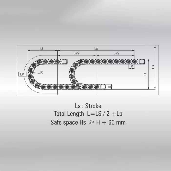 controlwell-cable-drag-shift-n-type-chain-both-side-open-separated-side-band-250-mm-inner-width-200-mm-bending-radius-st120n250r200