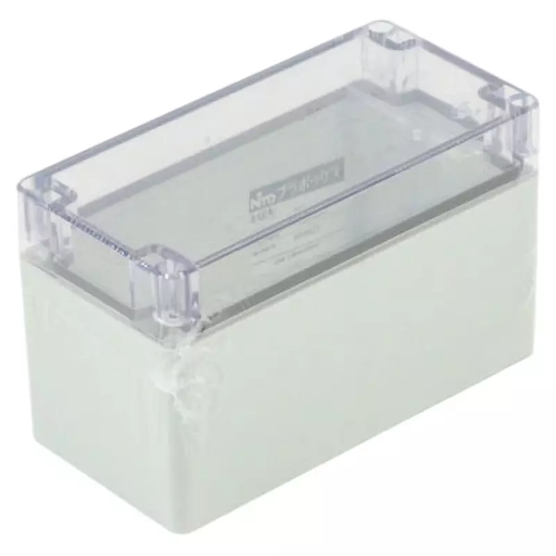 NITTO KOGYO Polycarbonate Box Polycarbonate Resin 82 mm Effective Depth, PBE9-0816