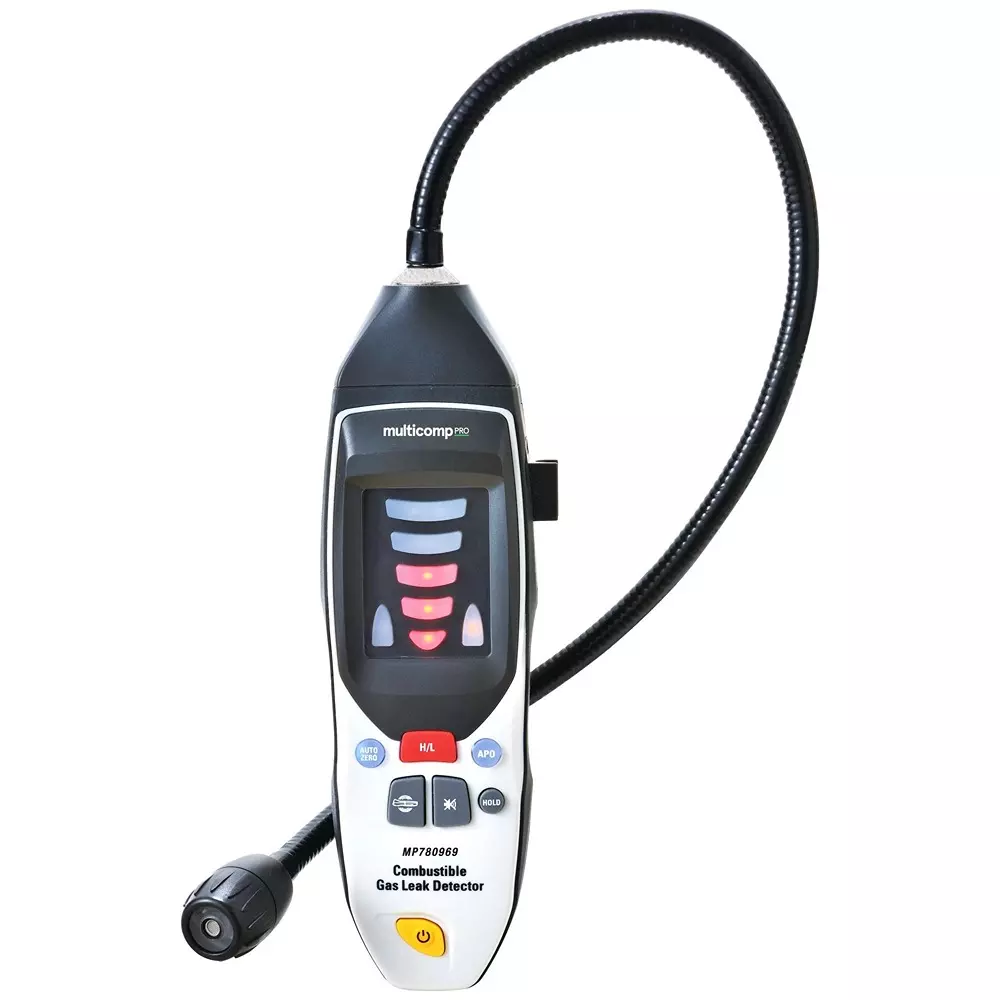 MULTICOMP PRO Gas Leak Detector Multi Type 85 dBA Audio Alarm Level 1.0 No. of Sensors, MP780969