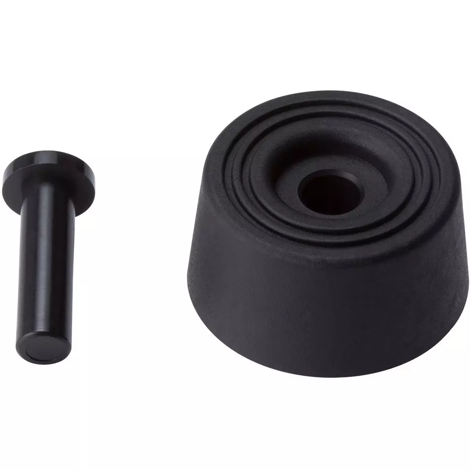 TAKACHI One-Touch Type Rubber Foot TPR Main Unit Material PP Pin Material Black Color, TP-7 (Pack of 10)