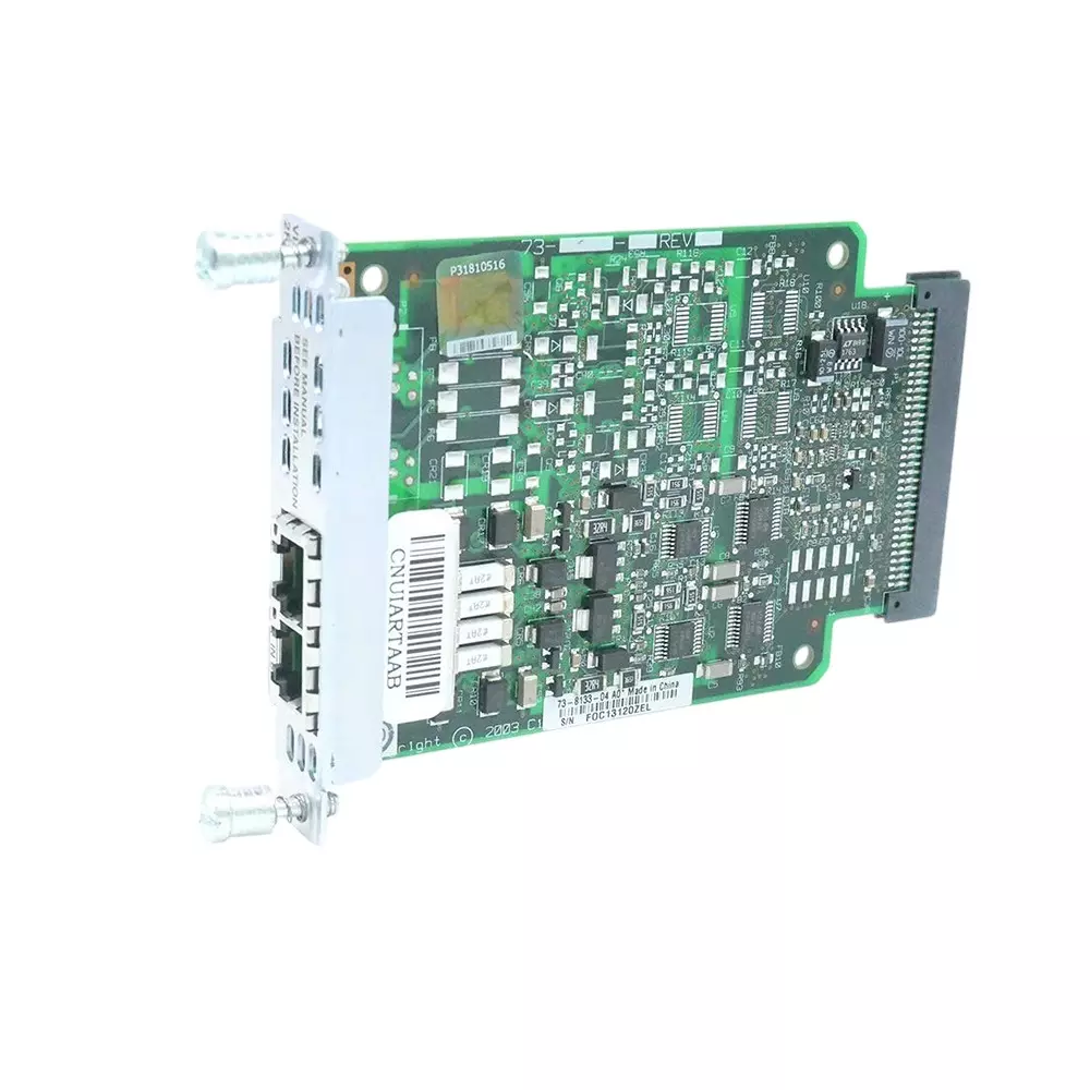 Cisco Voice Interface Card 2 Port 8 KHz Sample Rate 120 dB S/N Ratio, VIC2-2FXO