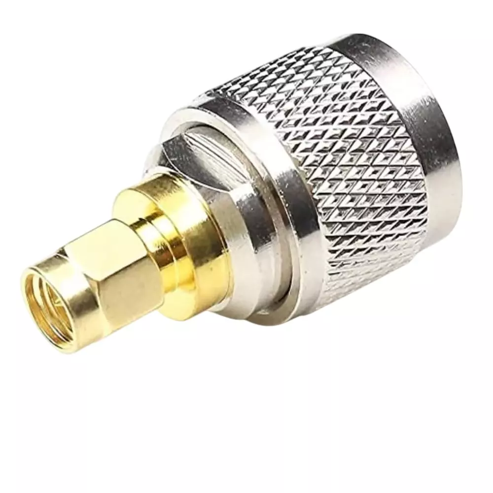 NBR RF Adapter Connector 50 Ohm Impedance Nickel Plated Brass Material SMA, UHF Connector Type, TA092