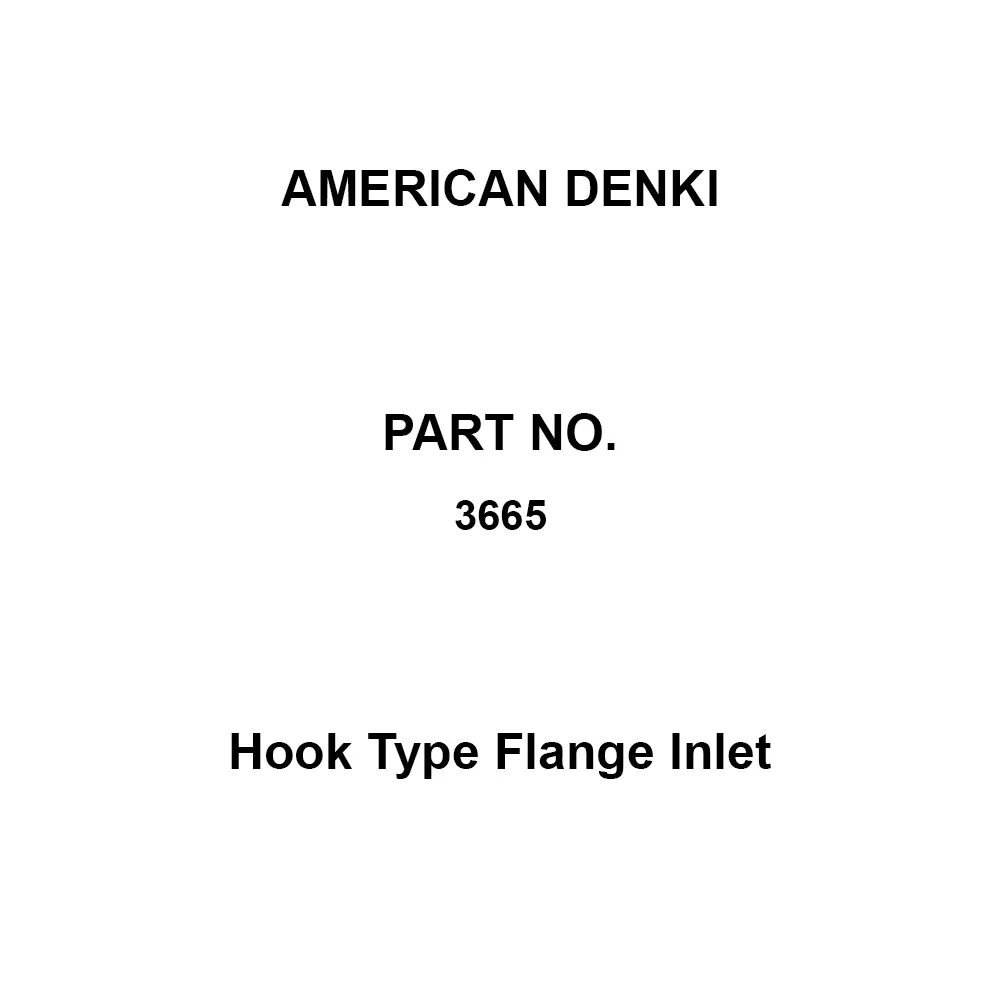 AMERICAN DENKI Hook Type Flange Inlet 14 mm² Crimp Terminal Type, 3665