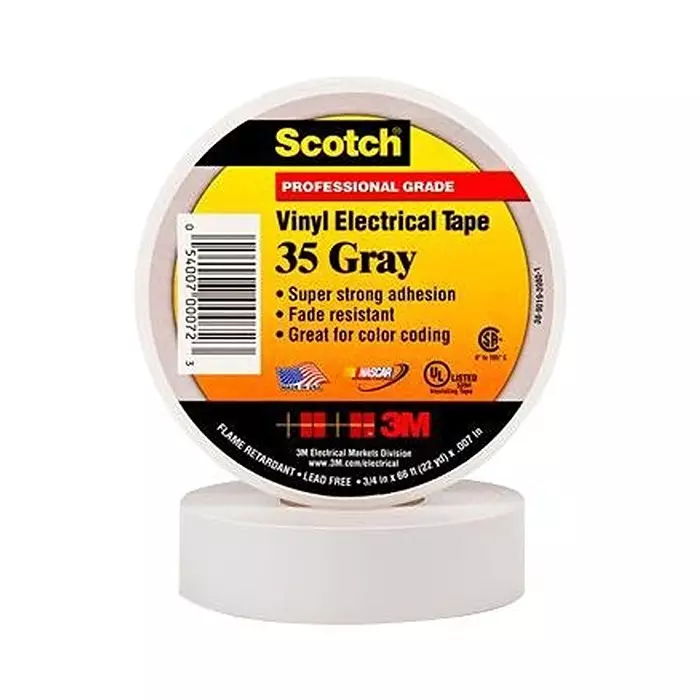 3M ELECTRICAL INSULTAPE, PVC, 20M X 19.05MM, 35 19MM GREY
