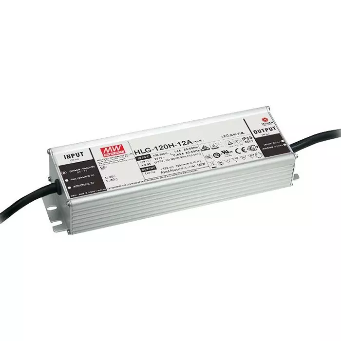 Mean Well LED DRIVER PSU, AC-DC, 12V, 10A, HLG-120H-12