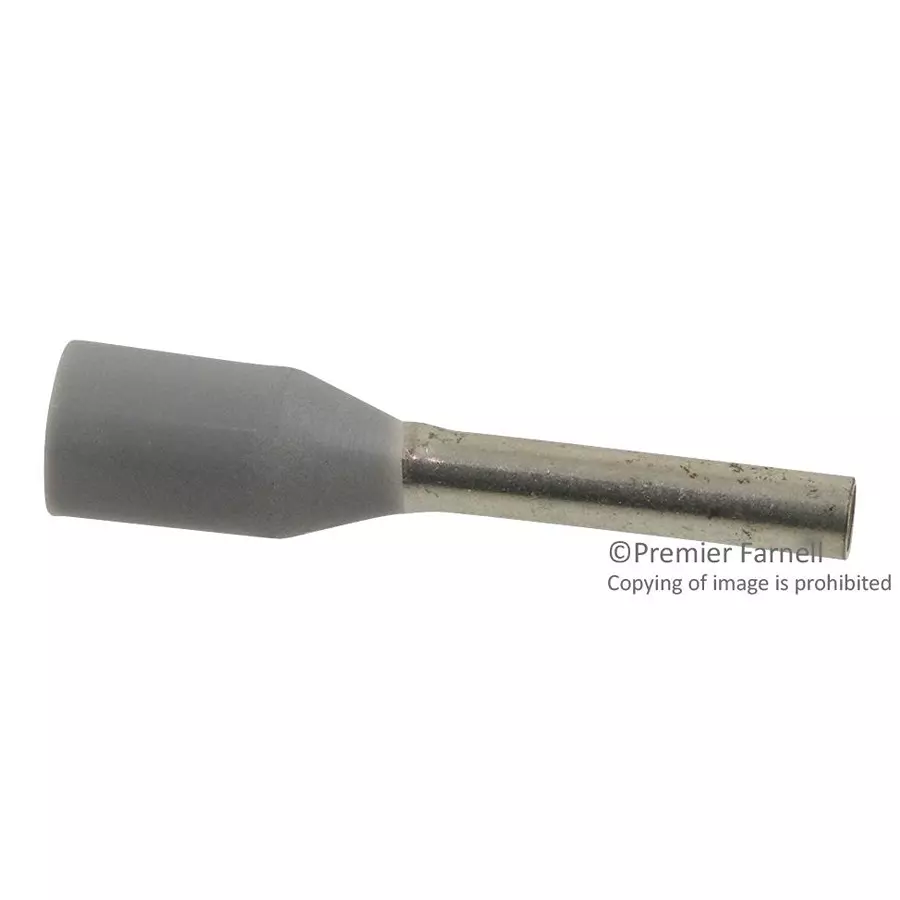 Wago TERMINAL, WIRE FERRULE, 20AWG, GREY, 216-202 (Pack of 100 Pcs)