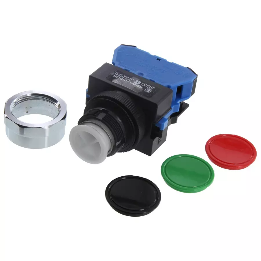 IDEC SWITCH, INDUSTRIAL PUSHBUTTON, 22MM, ABW110-BGR