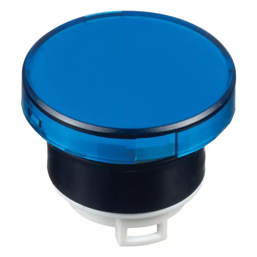 IDEC LENS, PILOT LIGHT, BLUE, ROUND, 22MM, HW1A-P1S