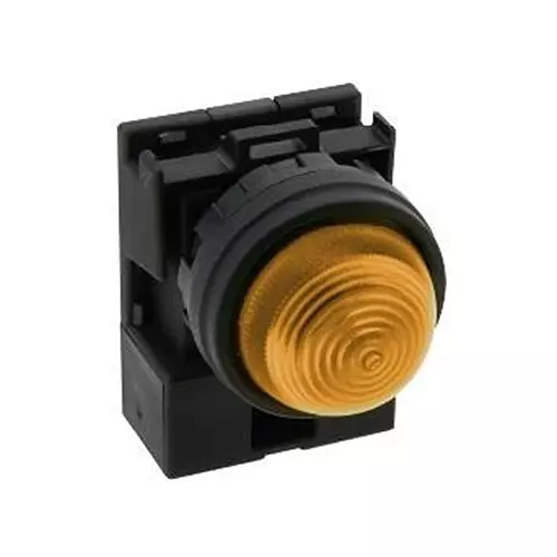 IDEC PILOT LIGHT, DOME, 120V, AMBER, HW1P-2JPRH2A