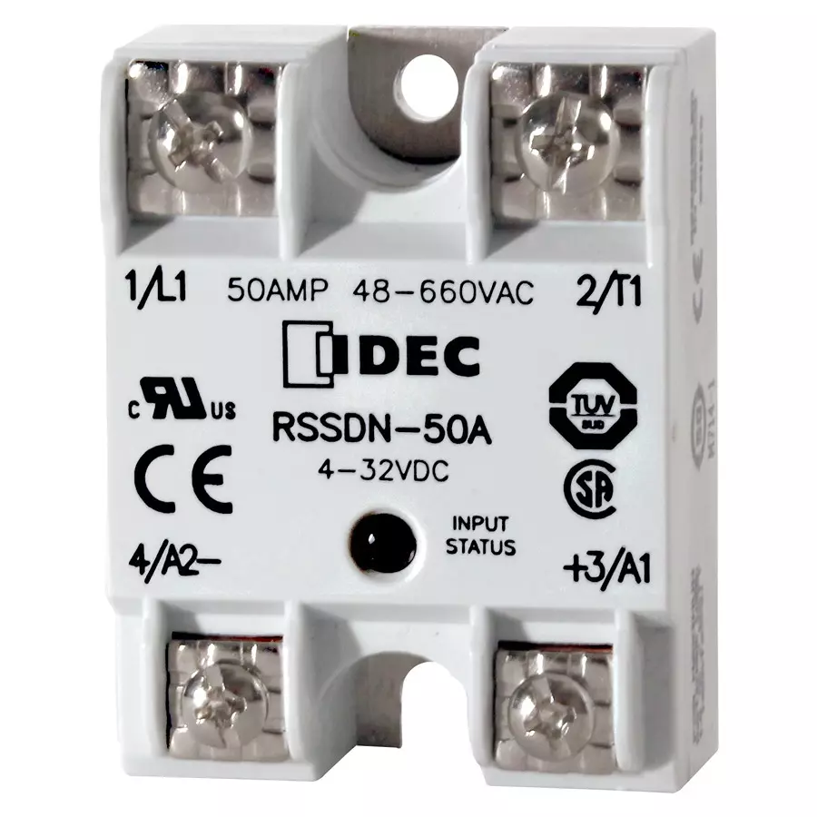 IDEC SSR, DIN/PANEL MOUNT, 660VAC, 32VDC, 90A, RSSDN-90A