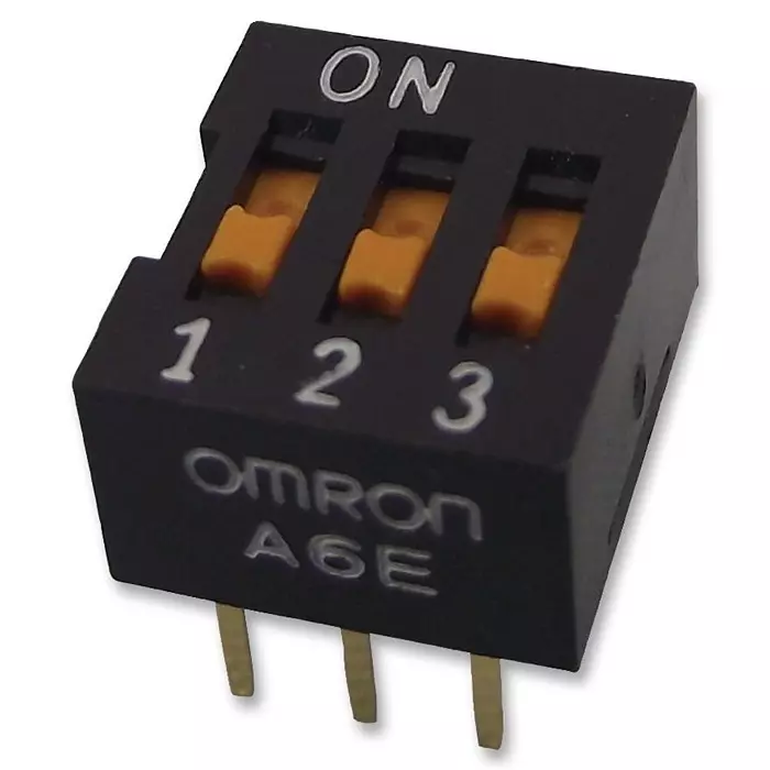 OMRON ELECTRONIC COMPONENTS SWITCH, DIP, SIDE ACTUATOR, 5 WAY, A6ER5101