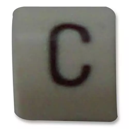 RAYCHEM - TE CONNECTIVITY CABLE MARKER, C, PK100, 06161912 (Pack of 100 Pcs)