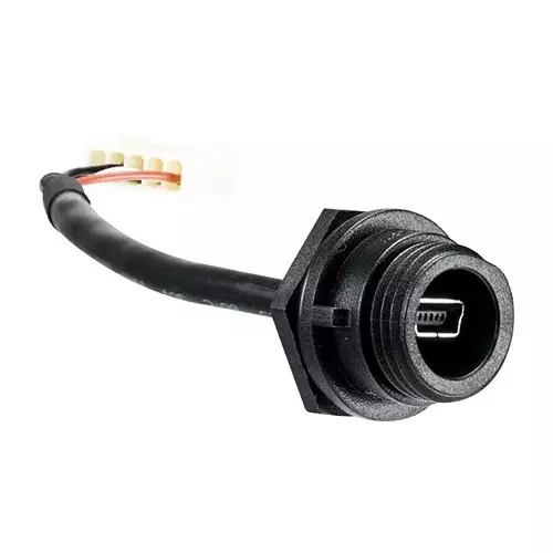 BULGIN LIMITED CABLE ASSY, USB RCPT-5 PIN CONN, 120.3MM, PX0443