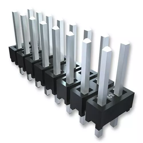 SAMTEC CONNECTOR, HEADER, 2POS, 1ROW, 2.54MM, HTSW-102-07-G-S (Pack of 10 Pcs)