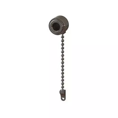 ESSENTRA COMPONENTS Dust Caps / Dust Covers DUST CAP, W/ CHAIN, STAINLESS STEEL, EFA02-10-ASS