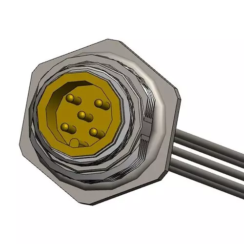 NORCOMP Sensor Cord, 5P M12 Plug-Free End, 12", MPM12A05I12DR01