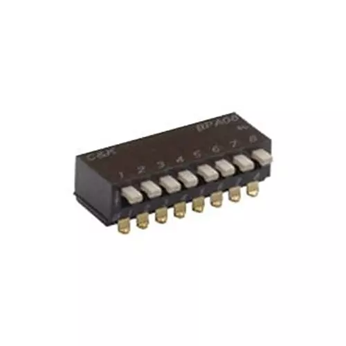 C&K COMPONENTS Dip Switch, Spst, 0.1A, 5Vdc, 5Pos, Smd, BPA05SBR