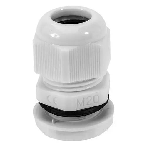 HELLERMANNTYTON Cable Gland, Nylon 6.6, 13 mm-18 mm, Gry, NGM25-GY (Pack of 10)