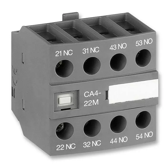 ABB Contact Block,Aux,Frt,2No+2Nc, CA4-22M