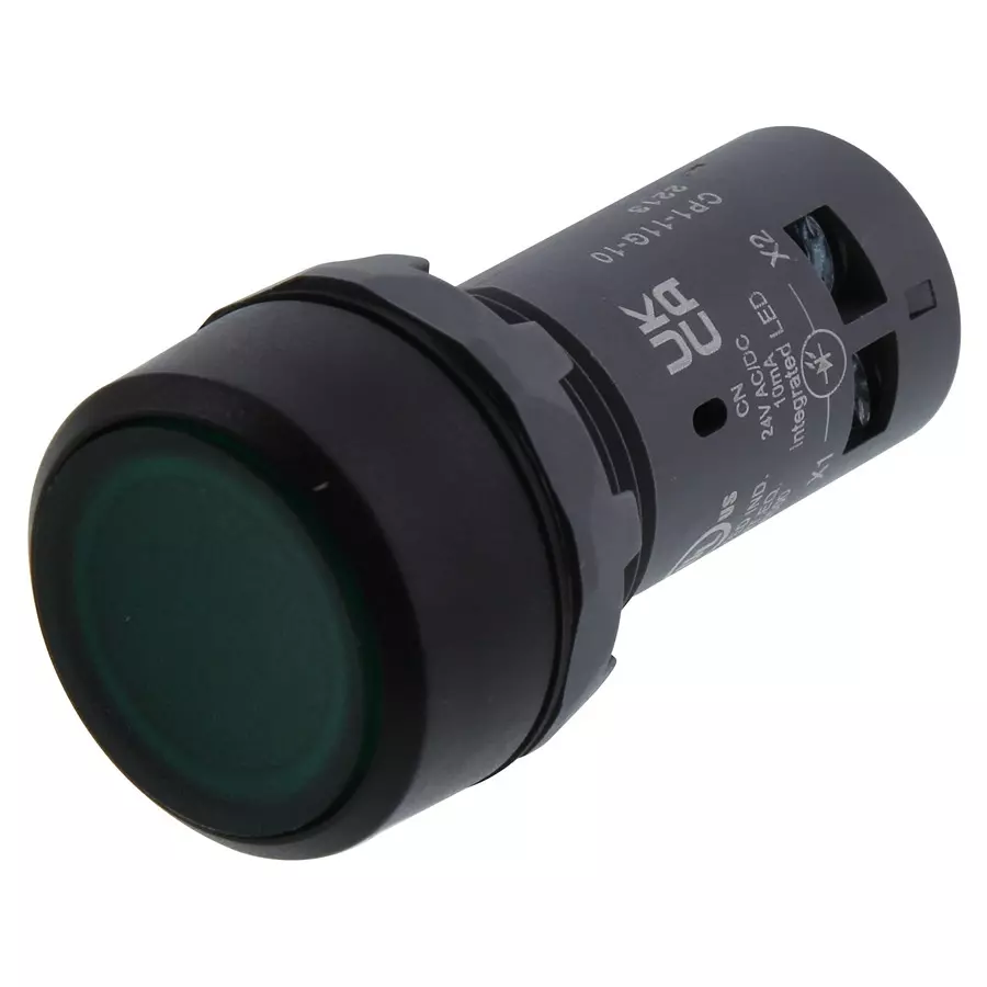 ABB Pushbutton Switch, Spst-No, 1.5A, Screw, CP1-11G-10
