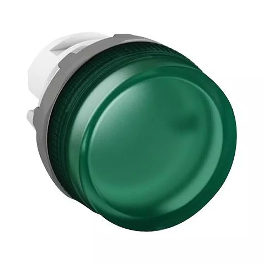 ABB Pilot Light Head, Green, Round, 22 mm, 1SFA611400R1002