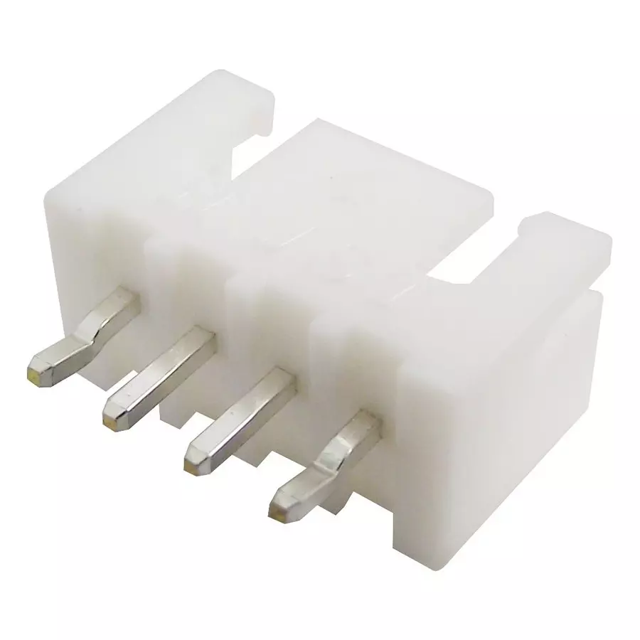 JST (JAPAN SOLDERLESS TERMINALS) Header, Vertical, 4Way, B4B-XH-A (LF)(SN) (Pack of 100)