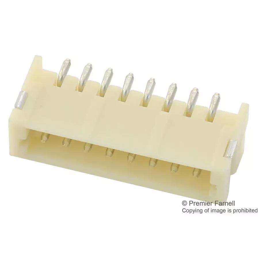 JST (JAPAN SOLDERLESS TERMINALS) Header, Zh, Side, 8Way, 1.5 mm, Smt, S8B-ZR-SM4A-TF (LF)(SN) (Pack of 10)