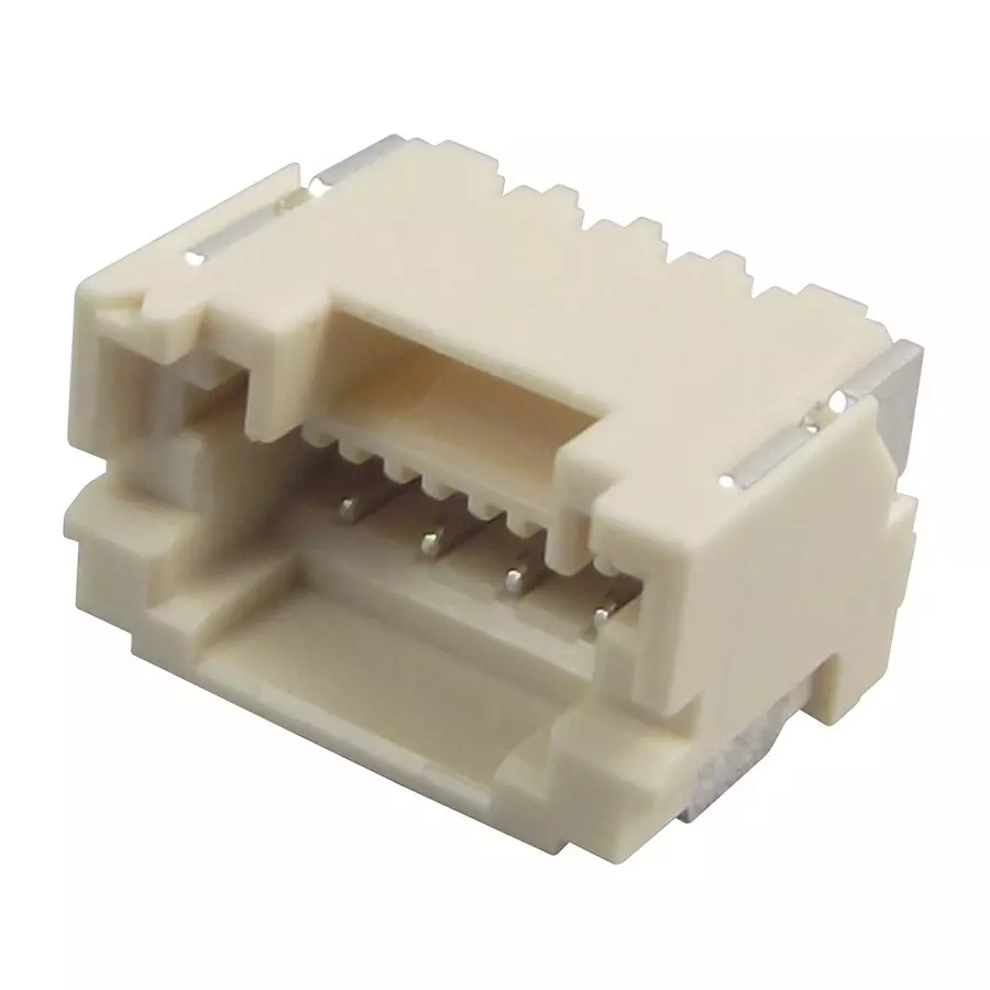 JST (JAPAN SOLDERLESS TERMINALS) Connector, Header, 4Pos, 1Row, 1.5 mm, SM04B-ZESS-TB(LF)(SN)