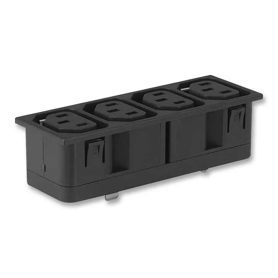 SCHURTER Socket, Iec, 4Way, 1.5 mm, 4752.4000