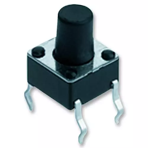 SCHURTER Switch, Pcb, Push, 9.5 mm, 1301.9306 (Pack of 10)