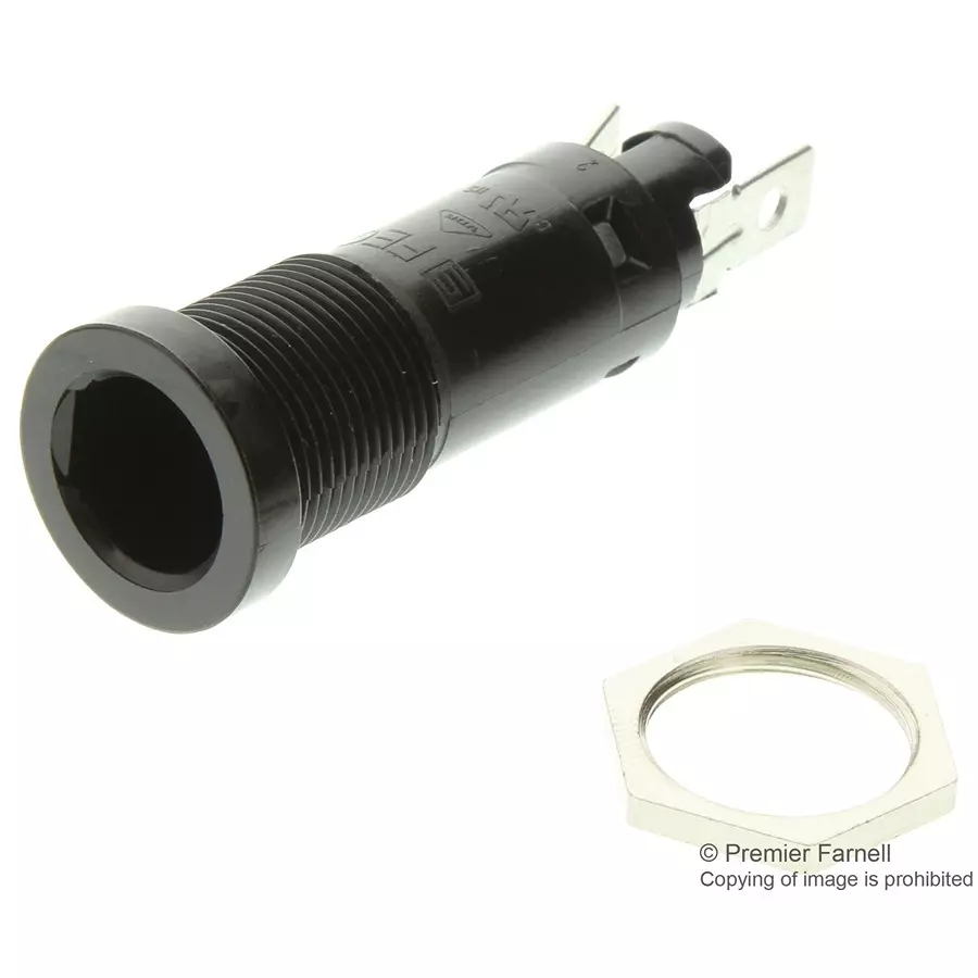SCHURTER Fuse Holder 10A, Panel Mt, 0031.1631