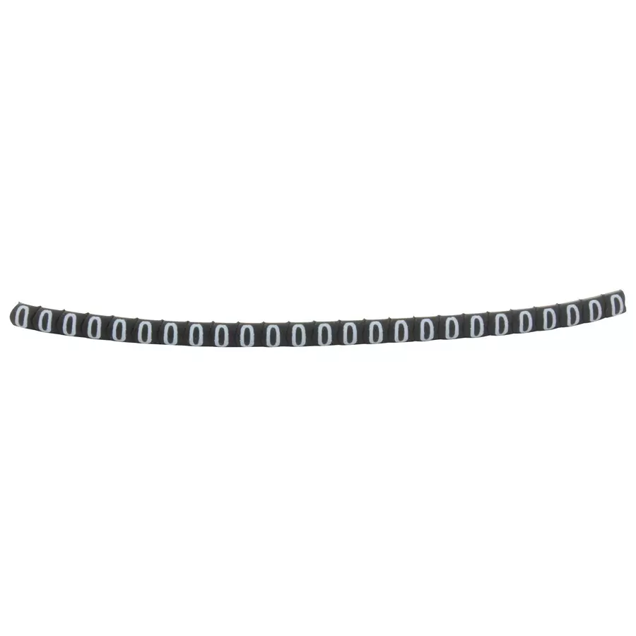 HELLERMANNTYTON Cable Marker, 1 - 3 mm Cable Dia, Pvc, Pack of 250 (Legend: 0-9)