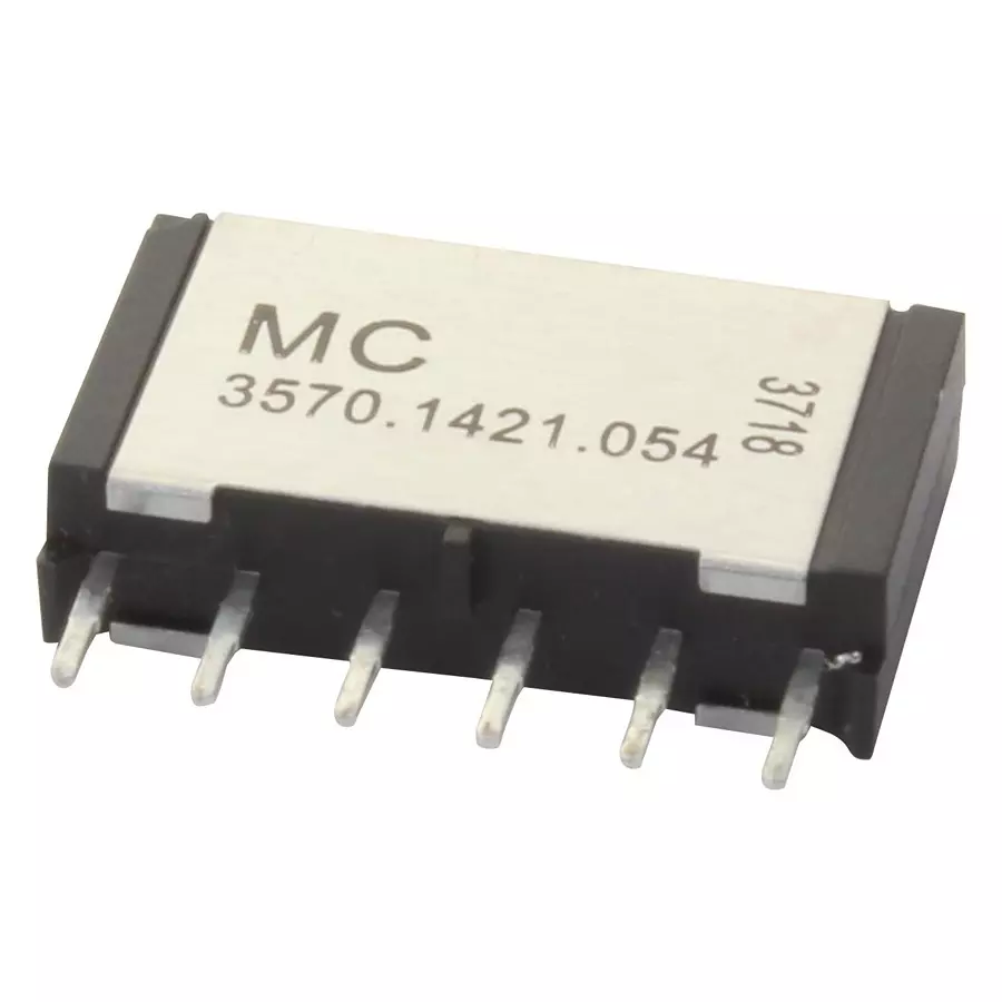 Multicomp REED RELAY, DPDT, 0.5A, 200VDC, MINI SIP, MC3570-1421-054