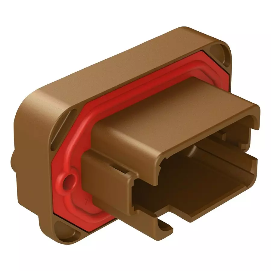 AMPHENOL SINE/TUCHEL AUTOMOTIVE CONN, 12POS, RCPT, 13A, 250V, AT15-12PD-BM16