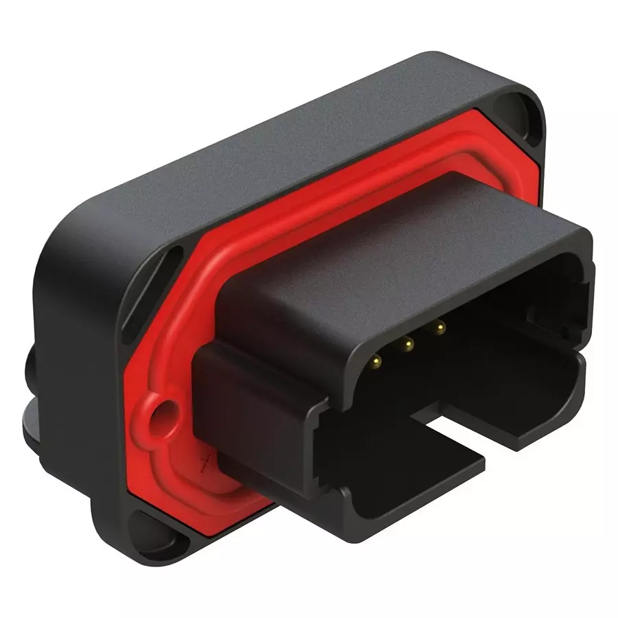 AMPHENOL SINE/TUCHEL AUTOMOTIVE CONN, R/A RCPT, 18POS, 13A, AT13-18PB-BM01BK.