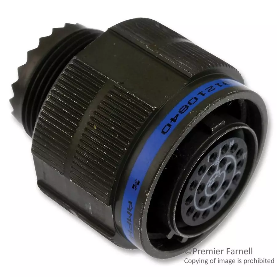 AMPHENOL AEROSPACE CIRCULAR CONNECTOR, STRAIGHT PLUG, SIZE C98, 10 POSITION, CABLE, D38999/26WC98SN