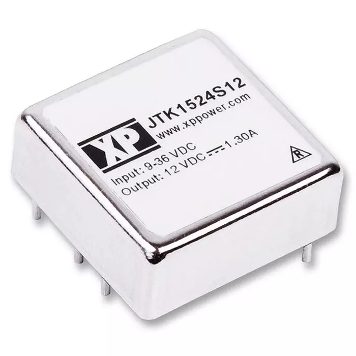 XP POWER DC/DC CONVERTER, 20W, 4:1, 1"X1"12V, JTK2024S12