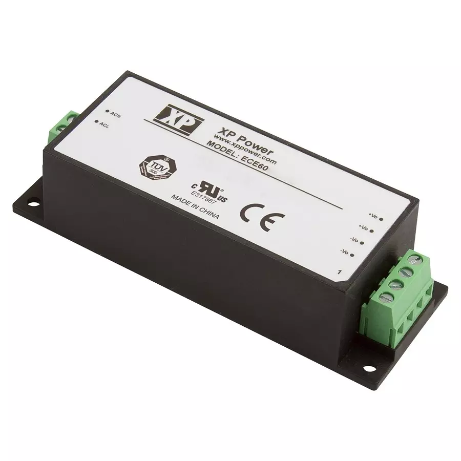 XP POWER POWER SUPPLY, AC-DC, 24V, 2.5A, ECE60US24-SD